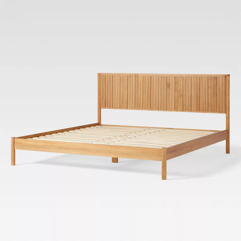 Velin Home King Reeded headboard bed