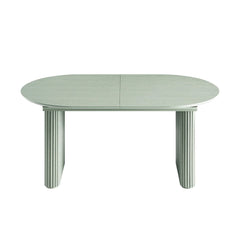 Velin Oval 6-8 Seater Extending Solid Wood Pedestal Dining Table