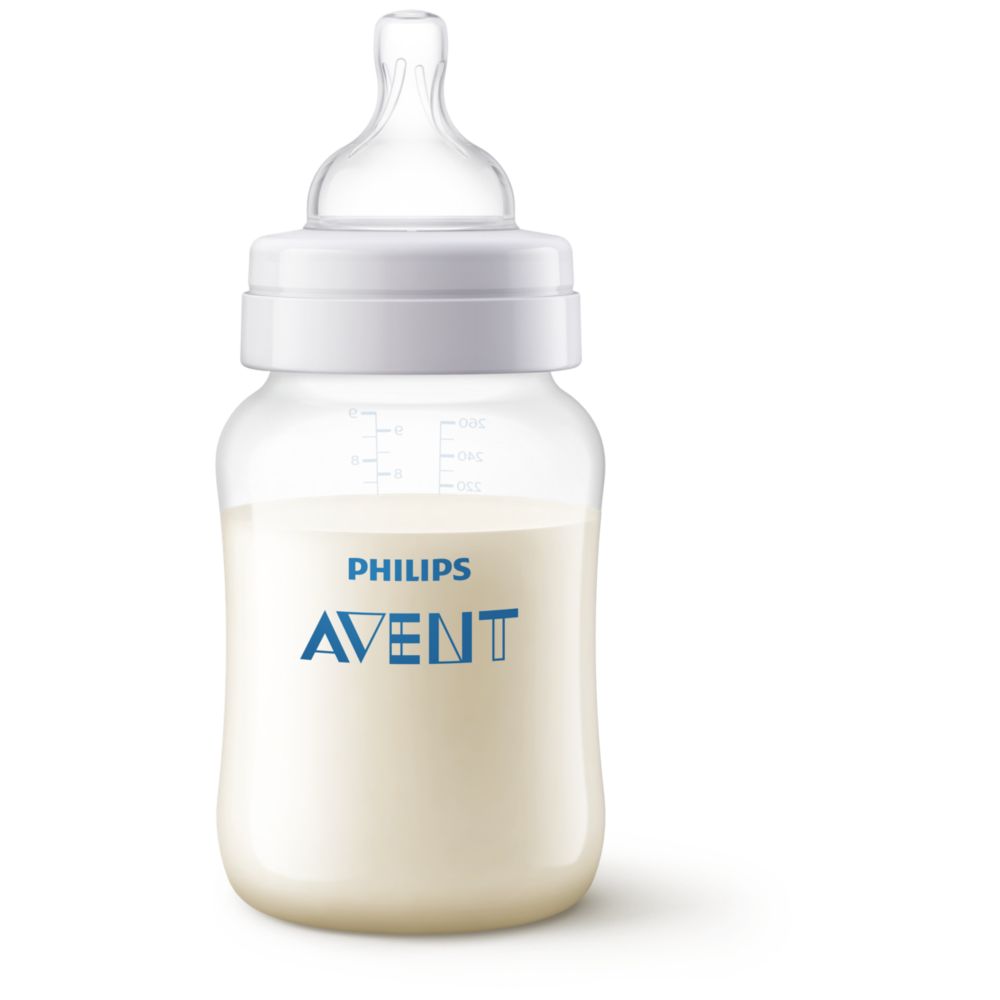 Philips Avent Anti-Colic Baby Bottle 260ml, Slow Flow Teat, 1m+ (SCY103/10)