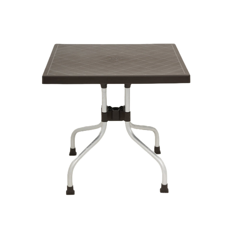 Nilkamal Orchid Captain 1 + 4 Chair Dining Set (Rust Brown)