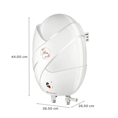 BAJAJ Flora 3 Litre 4 Star Vertical Instant Geyser with Swirl Flow Technology (White)