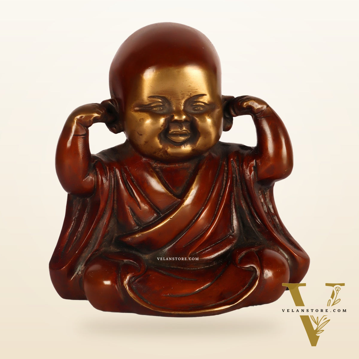 Baby Laughing Buddha monks figures