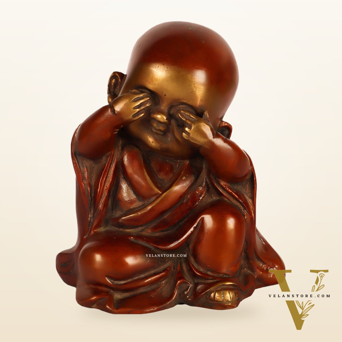 Baby Laughing Buddha monks figures