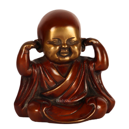 Baby Laughing Buddha monks figures