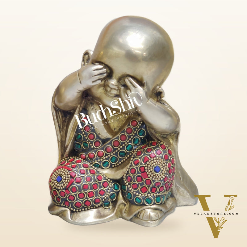 Baby wise Laughing Buddha Monks Brass Statues | BudhShiv