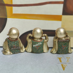 Baby wise Laughing Buddha Monks Brass Statues | BudhShiv