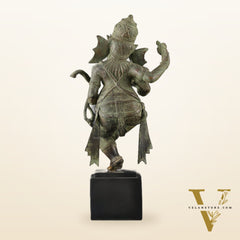 Balinese Bronze Dancing Ganesha Sculpture – 20.5" Height, Lost Wax Casting
