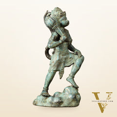 Balinese Bronze Lord Hanuman Sculpture | BudhShiv Exclusive | Height: 12 inch