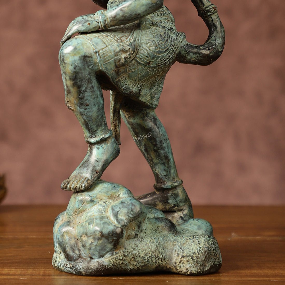 Balinese Bronze Lord Hanuman Sculpture | BudhShiv Exclusive | Height: 12 inch