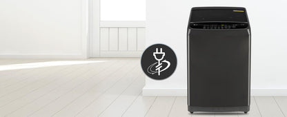 LG Smart Choice, 9 Kg, 5 Star, Smart Inverter Technology, Turbodrum, Fully Automatic Top Load Washing Machine (T90AJMB1Z, Jetspray+, Turbowash, Auto Tub Clean after every wash cycle, Middle Black)