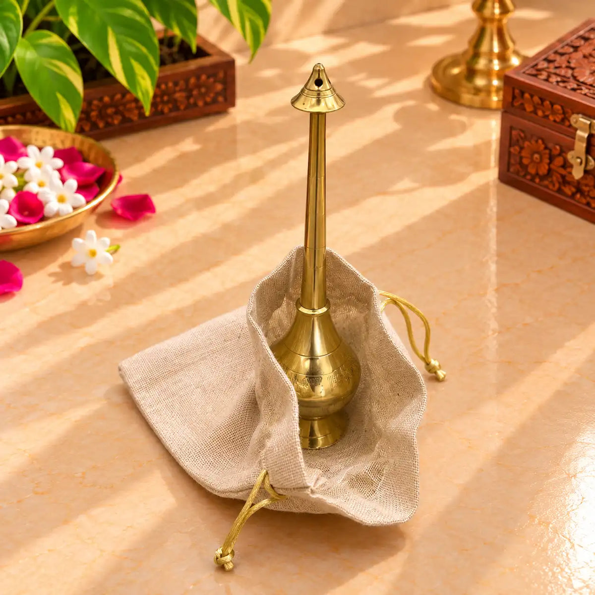 Brass Pooja Potli Gift Hamper: Bulk Corporate Gifting