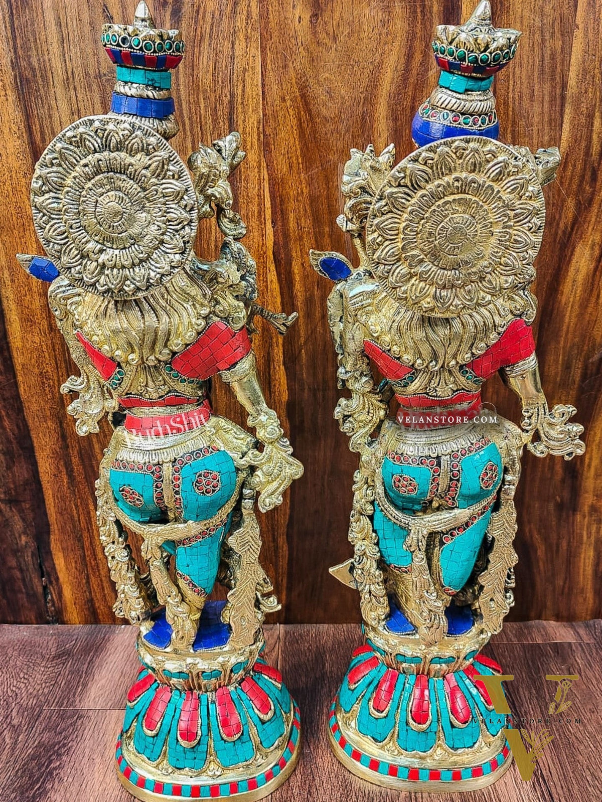 Beautiful Brass Radha Krishna Idol 25 inch