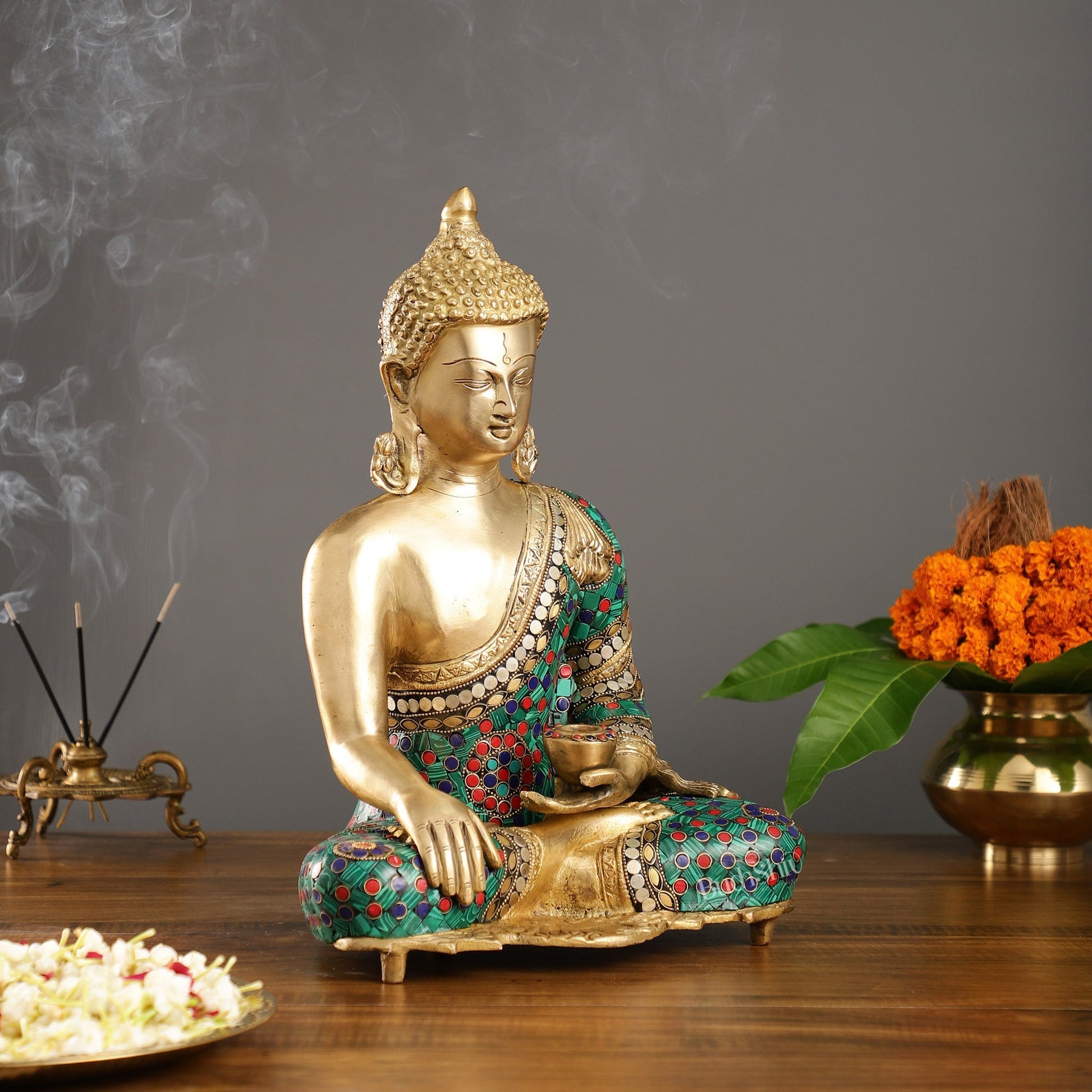 Beautiful Buddha Statue in Abhaya Mudra 16 inch