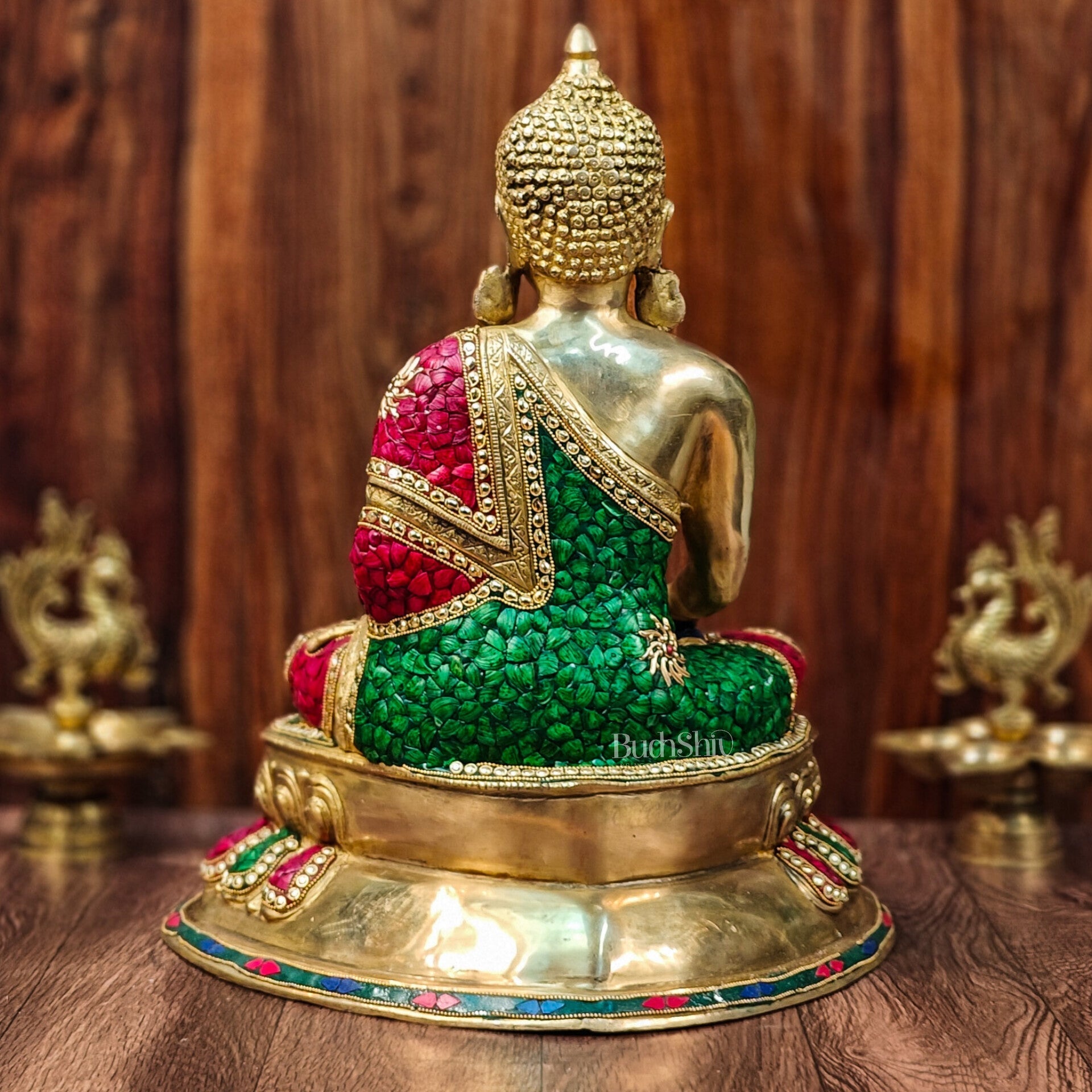 Beautiful Buddha Statue with Natural Stones | Bhoomisparsha Mudra | 21"