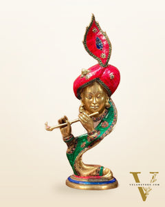 Beautiful Modern Aatma Krishna Brass Idol 20" | BudhShiv