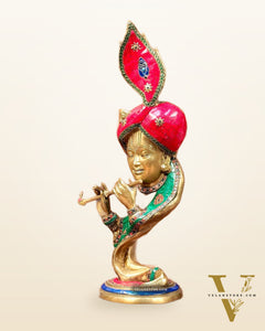 Beautiful Modern Aatma Krishna Brass Idol 20" | BudhShiv