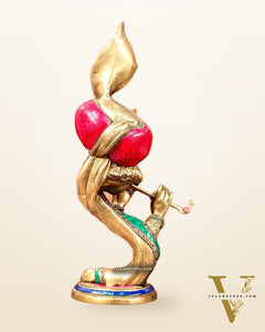 Beautiful Modern Aatma Krishna Brass Idol 20" | BudhShiv