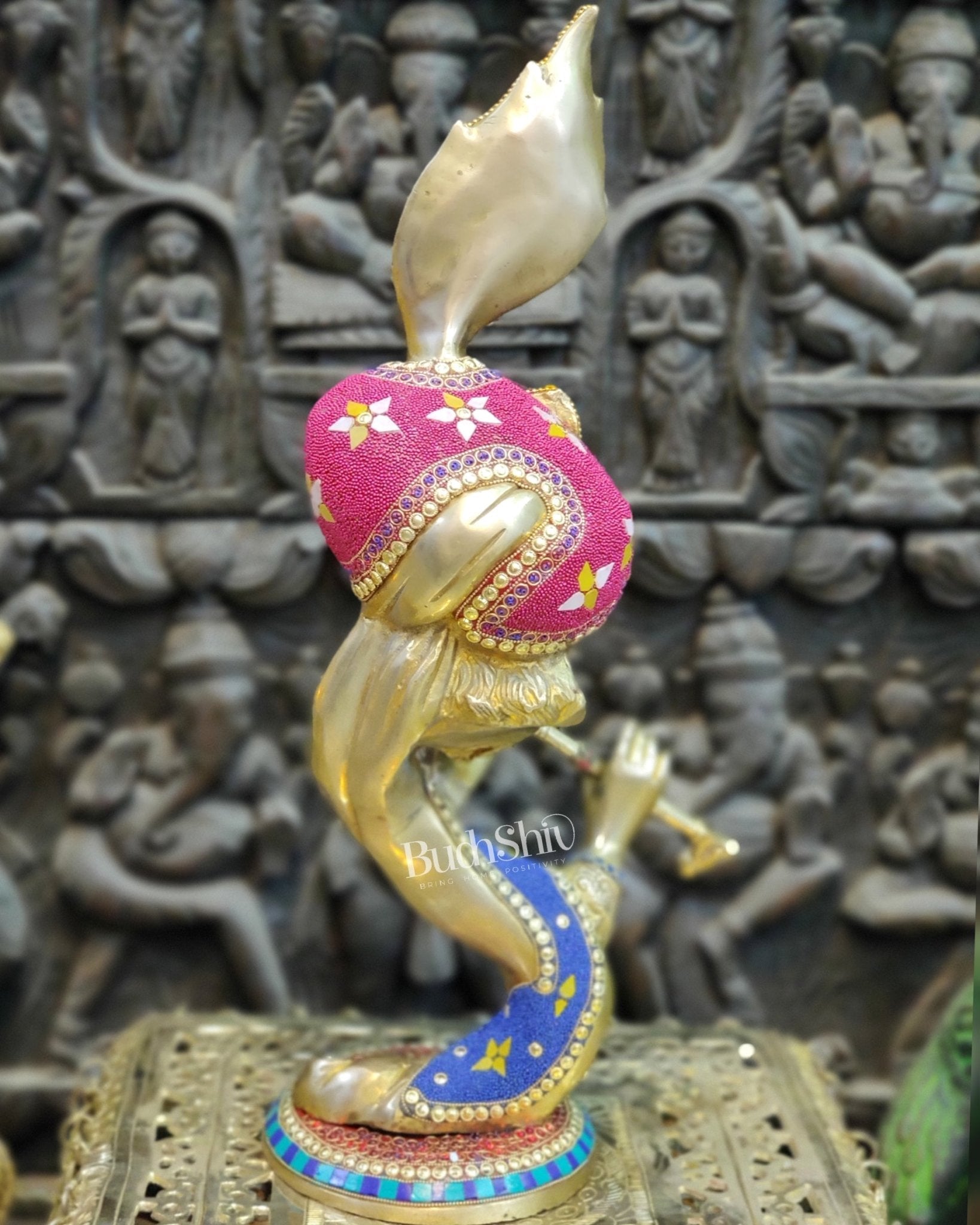 Beautiful Modern Aatma Krishna Brass Idol 20" | BudhShiv