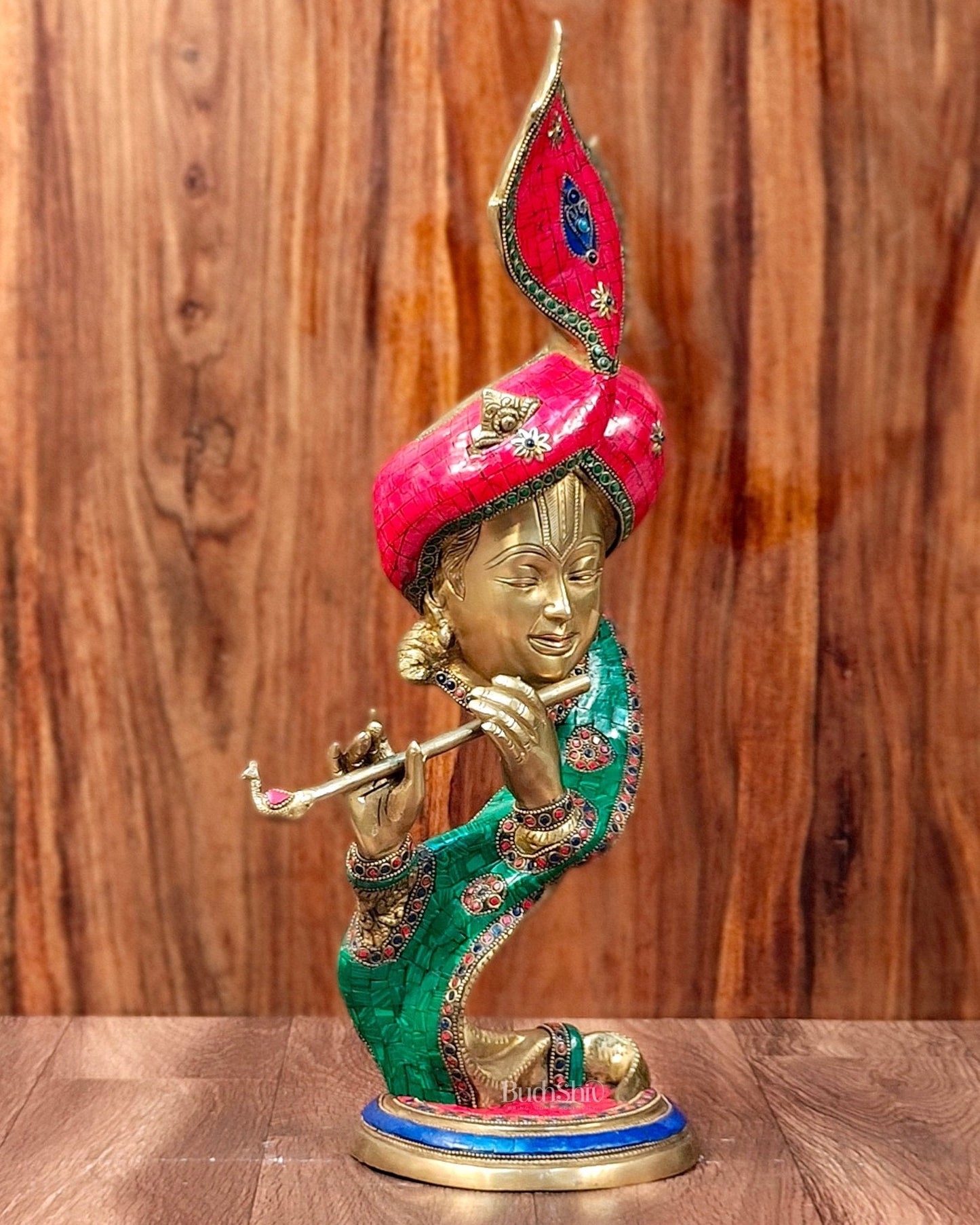 Beautiful Modern Aatma Krishna Brass Idol 20" | BudhShiv