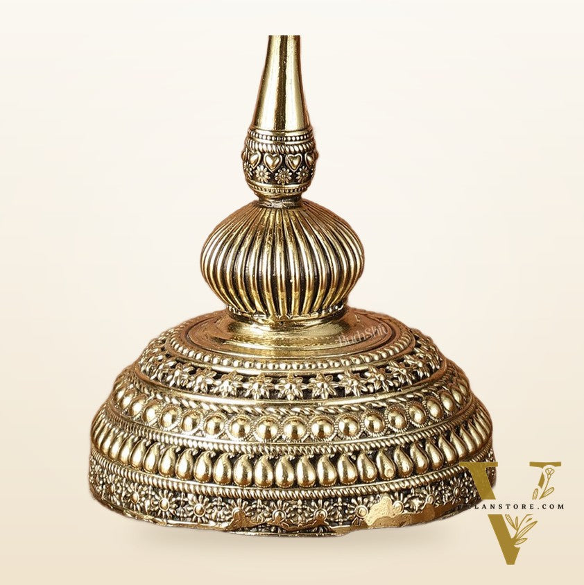 Beautiful Superfine Brass Lotus Oil Lamp Diya | 6 Inch Height