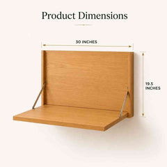 Minimalist Fold-Down Wall Mounted Desk for Home Office & Study Room