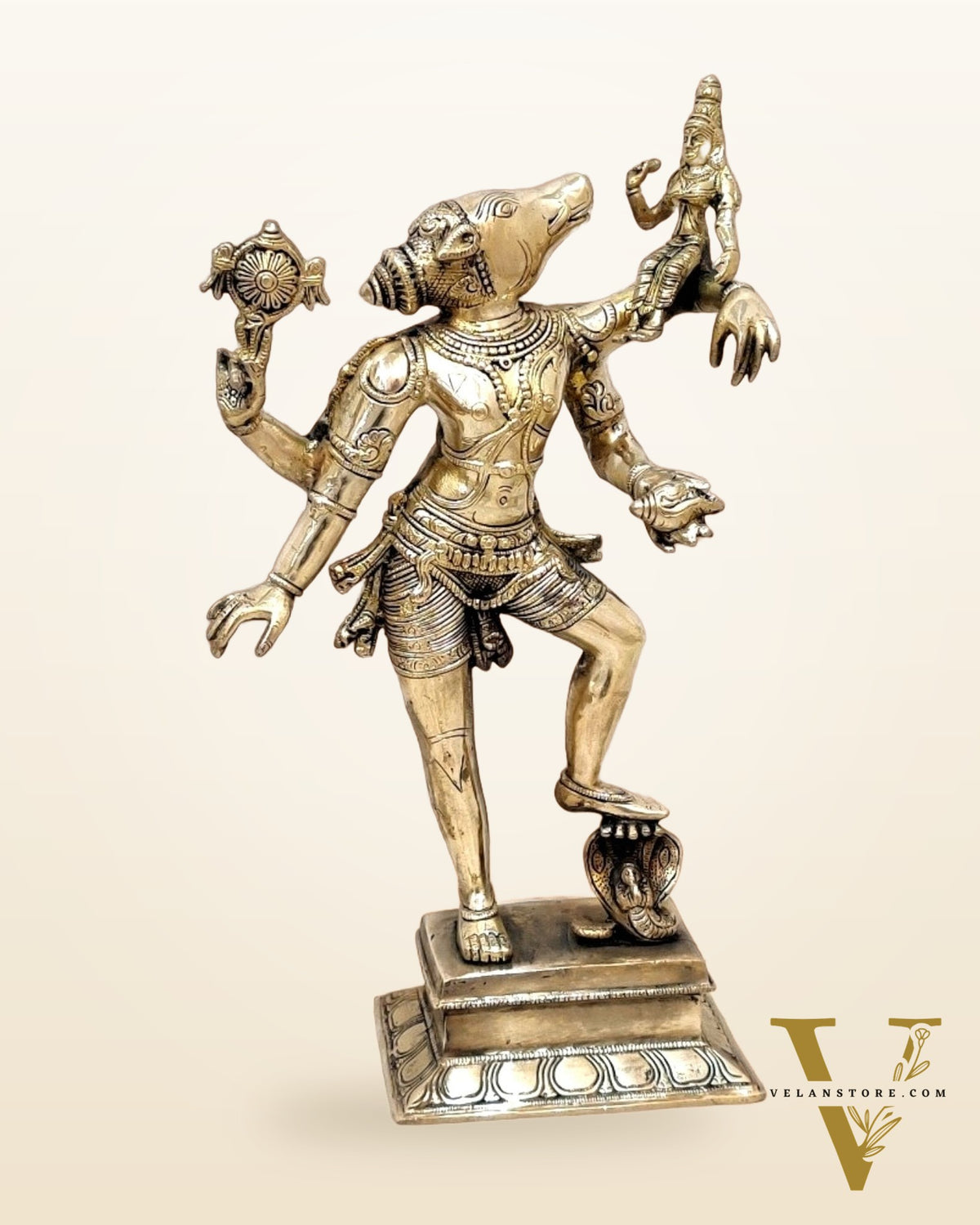 Bhoovaraha swamy Varaha Lakshmi Brass Statue 17 inch