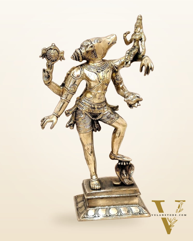 Bhoovaraha swamy Varaha Lakshmi Brass Statue 17 inch