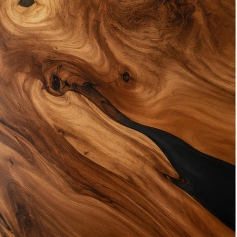 Live Edge Epoxy Resin Wood Headboard | Wall Mounted headboard Design | Black Epoxy Resin Headboard | Unique Bed Headboard Design