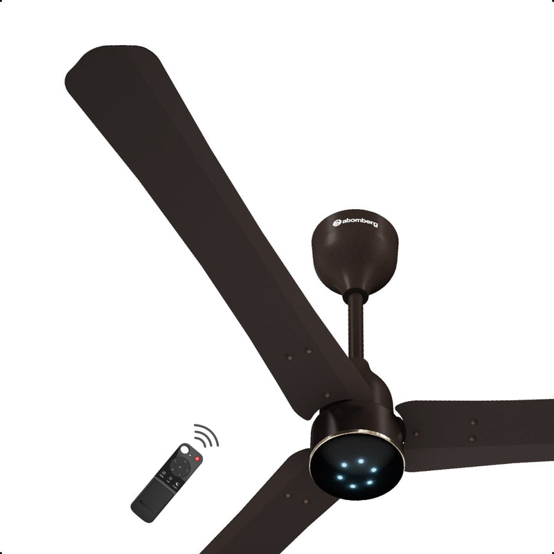 atomberg Renesa Halo Smart 600mm BLDC Ceiling Fan with IoT & Remote | 32W | 115 CMM Air Delivery | Advance Air+ Technology | LED Speed Indicator | Low Noise | 3 Year Warranty (Blaze Brown)