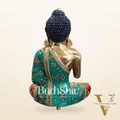 Blessing Buddha Brass Idol with a Medicine Bowl - 20 Inches | BudhShiv