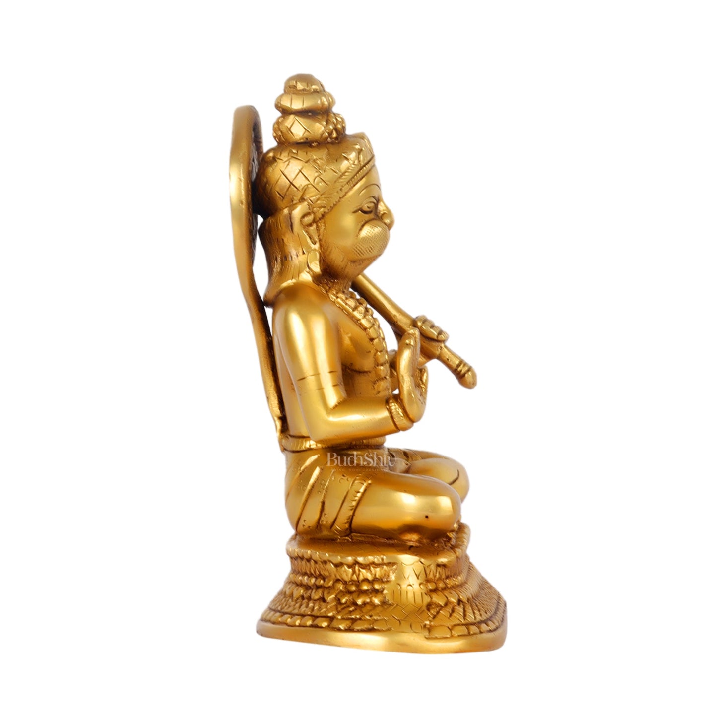 Brass Aashirwaad Blessing Hanuman idol 7"
