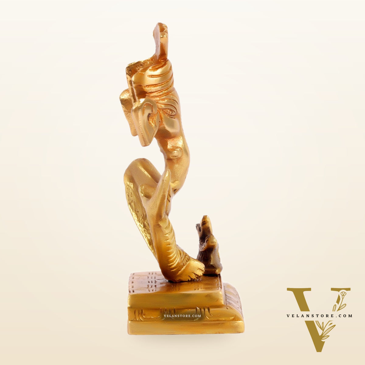 Brass Abstract Modern Pagadi Turban Ganesha - 6" | Perfect Gift | BudhShiv