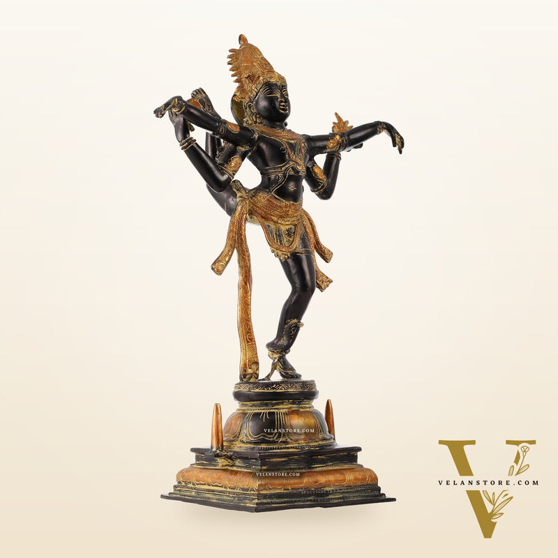 Brass Ananda Tandav Nataraja Statue - 20 inch