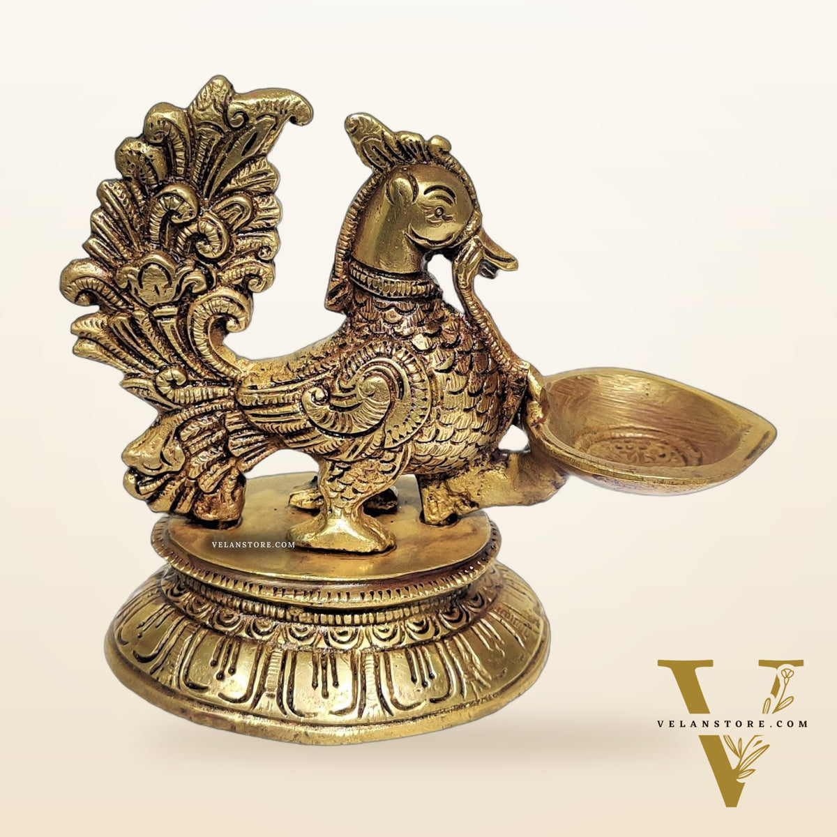 Brass Annam Lamps with Engraved Base | BudhShiv