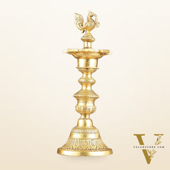 Brass Annam pakshi Peacock vilakku oil lamp diya 15.5 inch