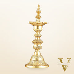 Brass Annam pakshi Peacock vilakku oil lamp diya 15.5 inch