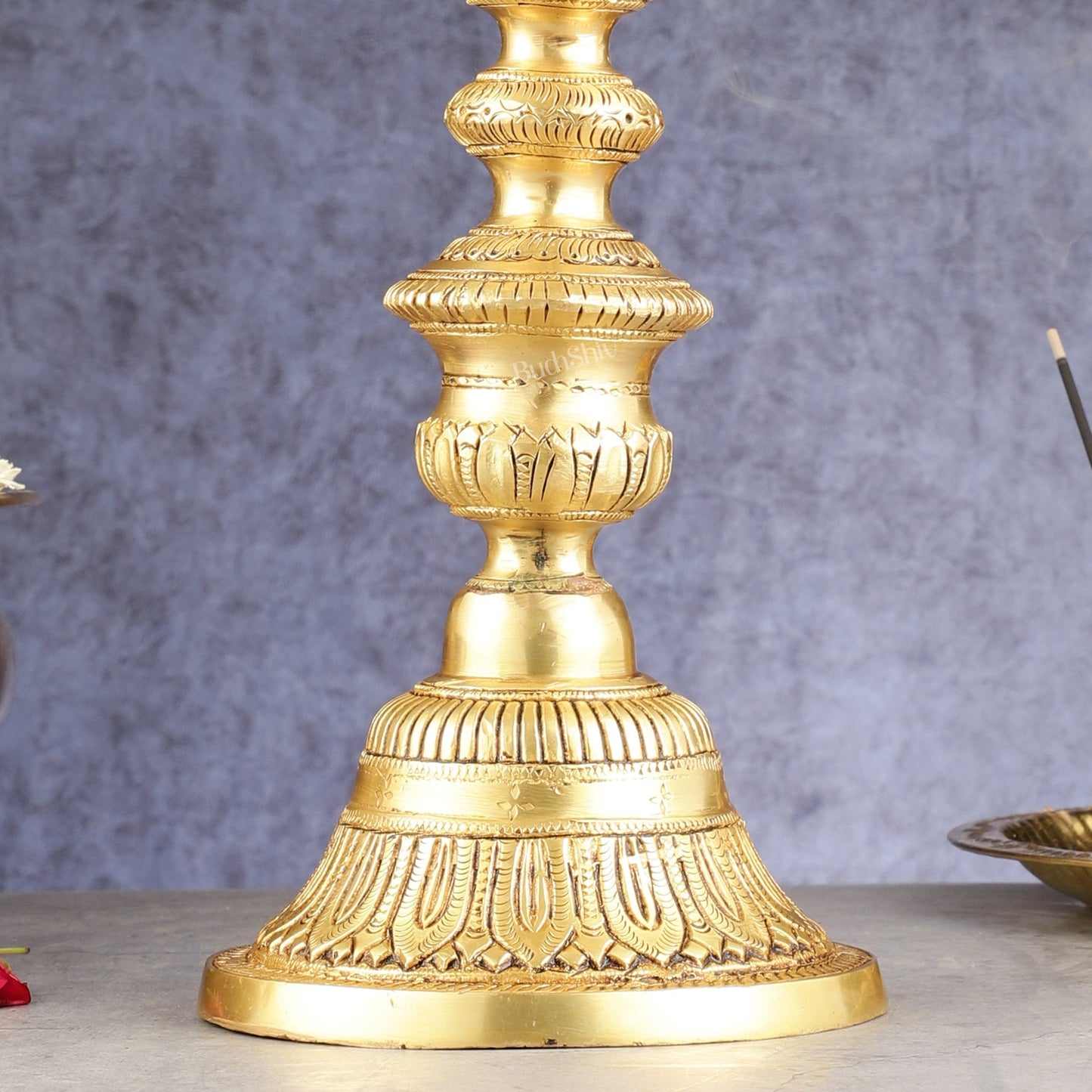 Brass Annam pakshi Peacock vilakku oil lamp diya 15.5 inch