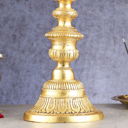 Brass Annam pakshi Peacock vilakku oil lamp diya 15.5 inch