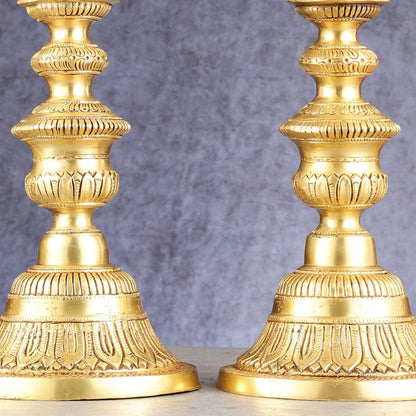 Brass Annam pakshi Peacock vilakku oil lamp diya 15.5 inch