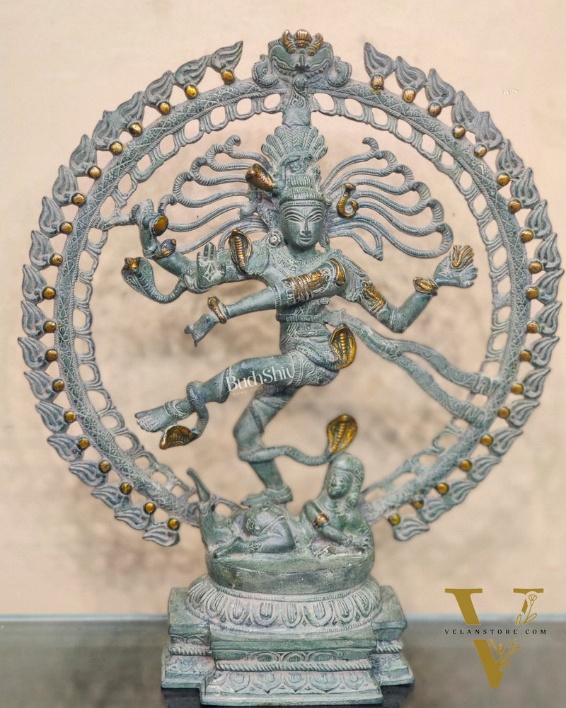 Brass Antique Finish Nataraja Statue - 20 Inch