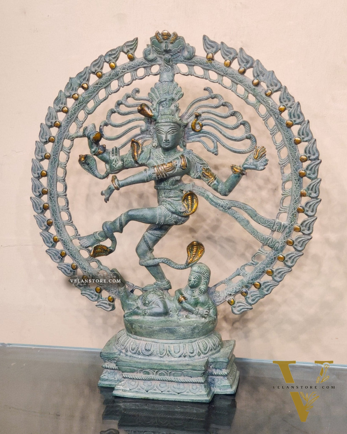 Brass Antique Finish Nataraja Statue - 20 Inch