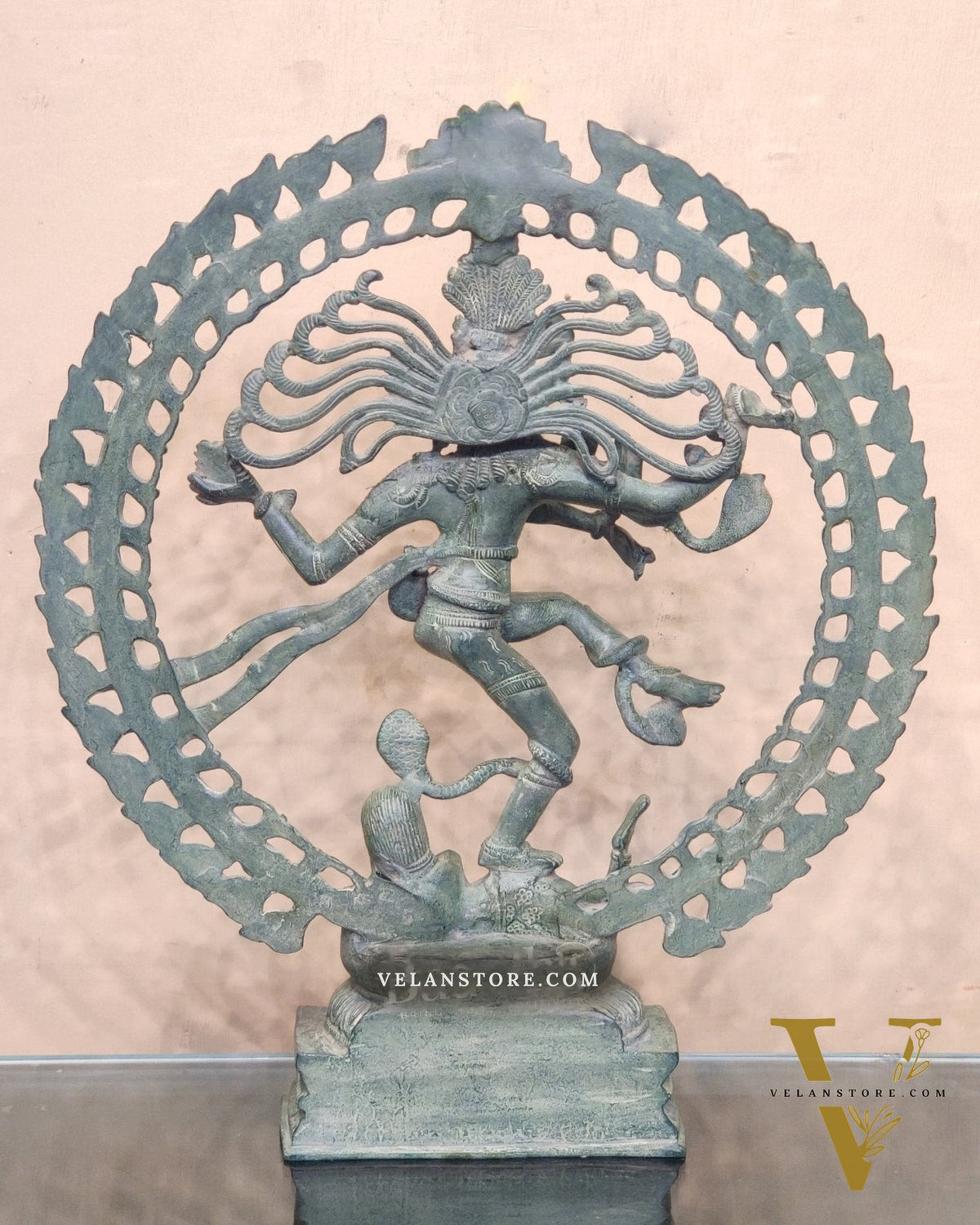 Brass Antique Finish Nataraja Statue - 20 Inch