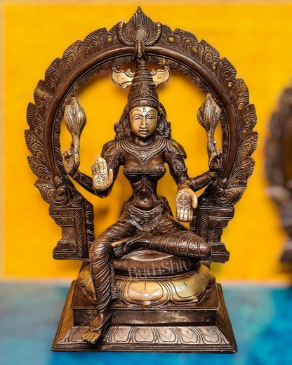 Brass Antique Ganesha Lakshmi - 18 inches | BudhShiv