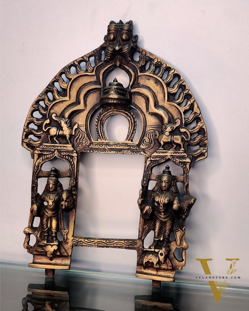 Brass Antique Handcrafted Prabhavali 11" x 8"
