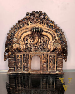 Brass Antique Handcrafted Prabhavali 8" x 8"