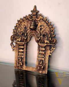 Brass Antique Handcrafted Prabhavali 9" x 7"
