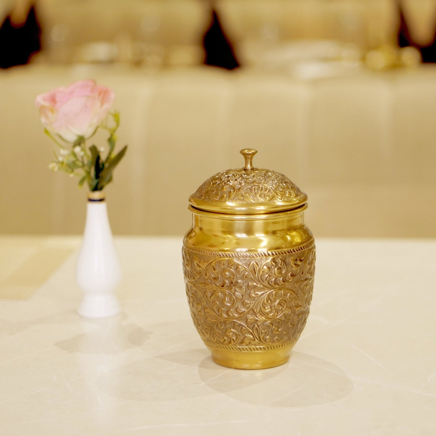 Brass Antique Laddu Dabba Box