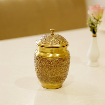 Brass Antique Laddu Dabba Box