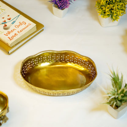 Brass Antique Snack Bowl