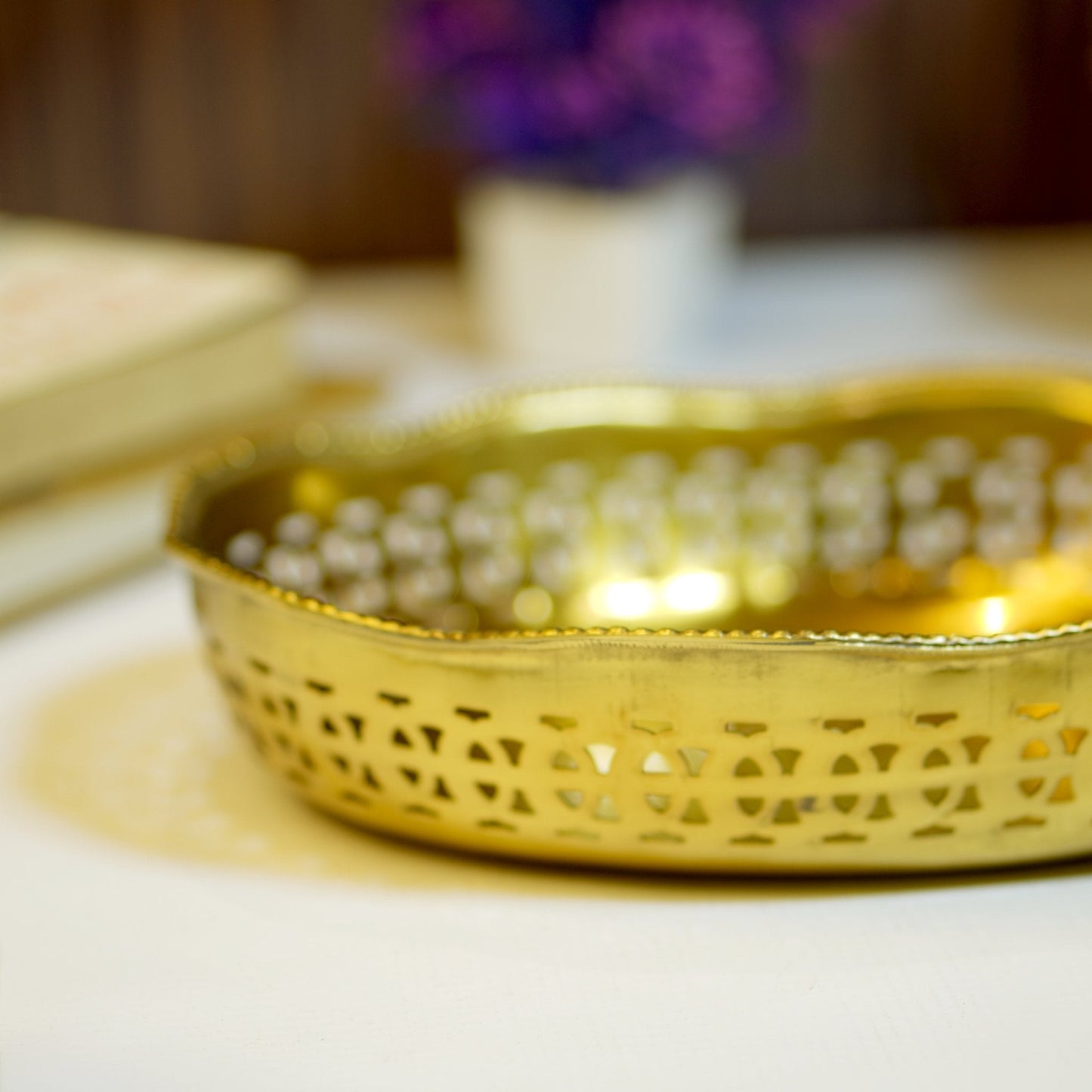 Brass Antique Snack Bowl